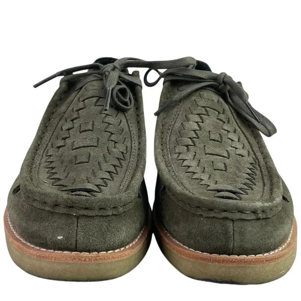 KITH Ronnie Fieg Clarks 8th St Brixham Green Suede Leather Low Top Flat Shoes 8